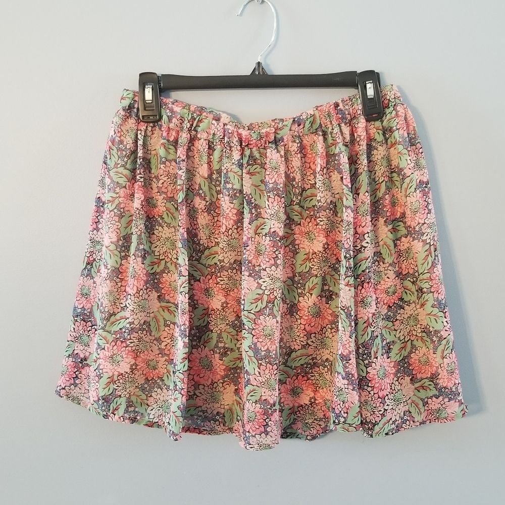 Mimi Chica Floral circle skirt